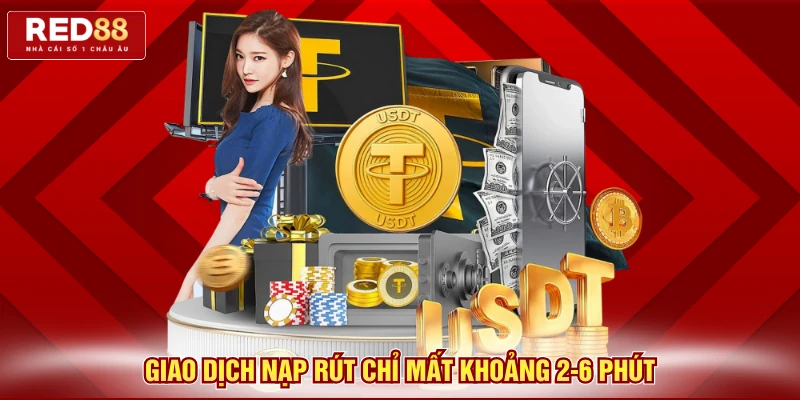 Đăng Ký Red88 Chỉ Trong 1 Phút, Nhận Ưu Đãi Khủng 3 Giao dịch nạp rút chỉ mất khoảng 2-6 phút